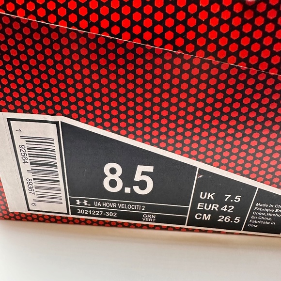 Under Armour UA HOVR Velociti 2 - Men's Running Shoes Size 8.5 US - Original Box - Picture 7 of 9
